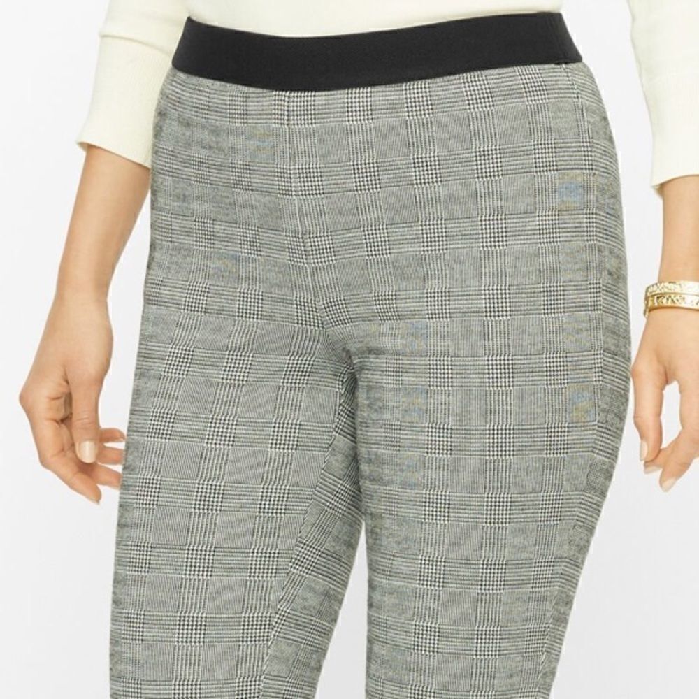 Talbots size 2 leggings dress pants checkered plaid
